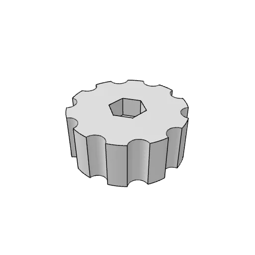 Bolt knob generator: the part as it comes