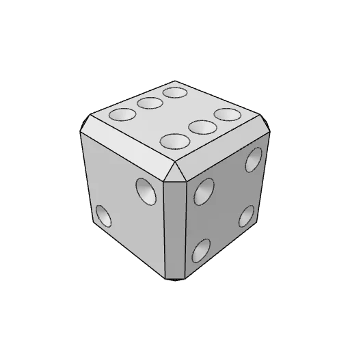 Dice generator: the part as it comes