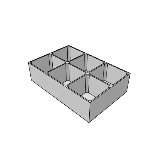 Drawer organizer generator: the part as it comes