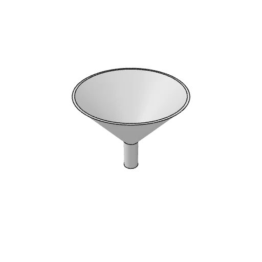 Funnel generator: the part as it comes