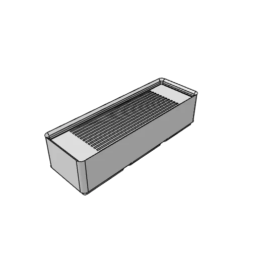 Gridfinity bank card bin generator: the part as it comes