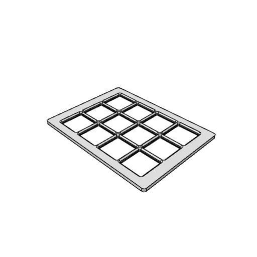 Gridfinity baseplate generator: the part as it comes