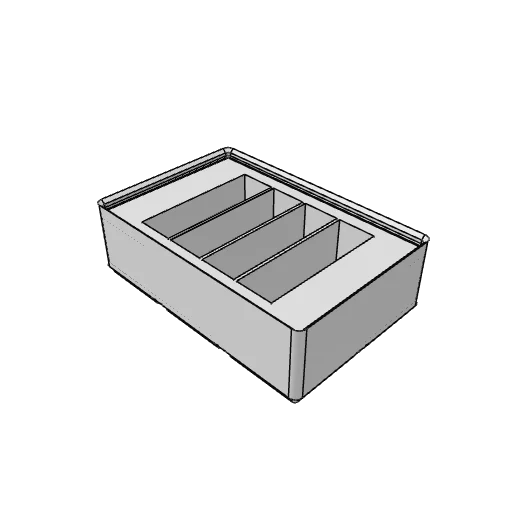 Gridfinity card deck bin generator: the part as it comes