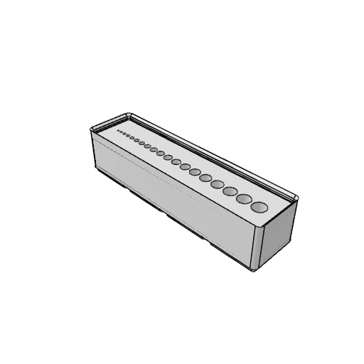 Gridfinity drill bit bin generator: the part as it comes