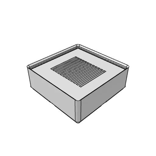 Gridfinity filament swatch bin generator: the part as it comes