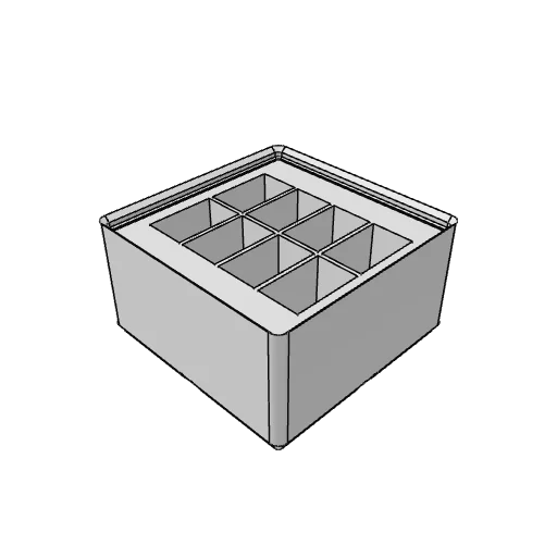 Gridfinity lighter bin generator: the part as it comes