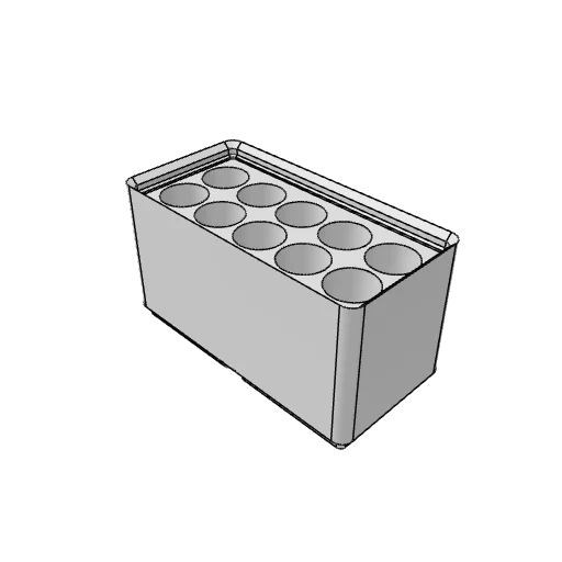 Gridfinity marker bin generator: the part as it comes