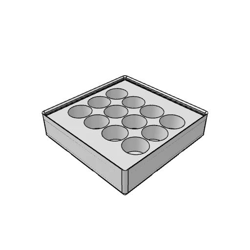 Gridfinity paint bottle bin generator: the part as it comes
