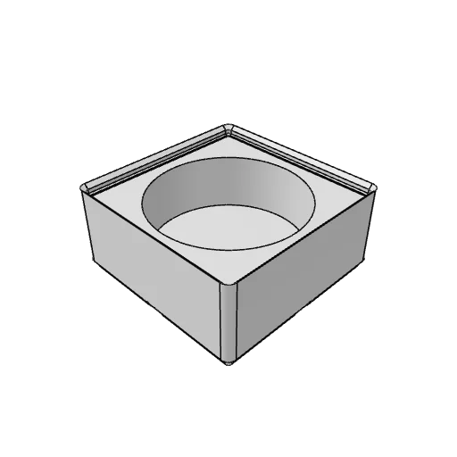 Gridfinity spray can bin generator: the part as it comes