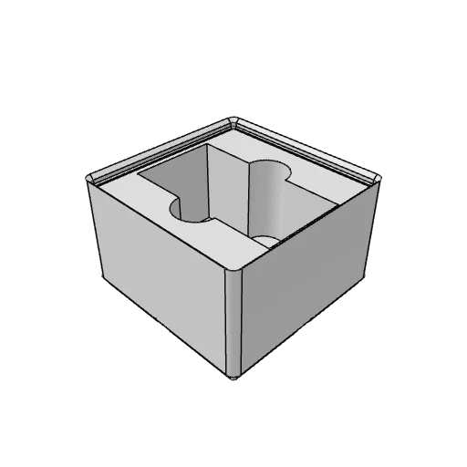 Gridfinity tape measure bin generator: the part as it comes