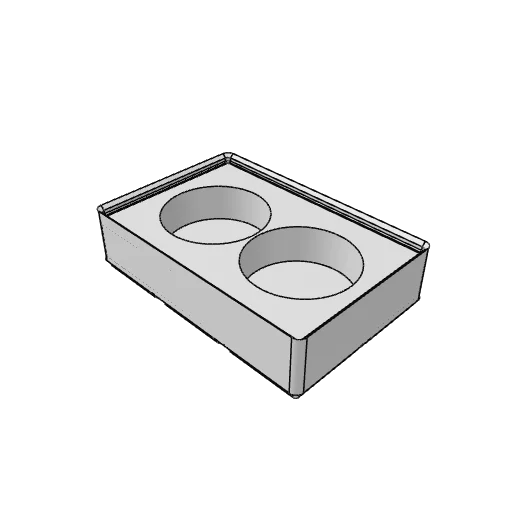Gridfinity tape roll bin generator: the part as it comes