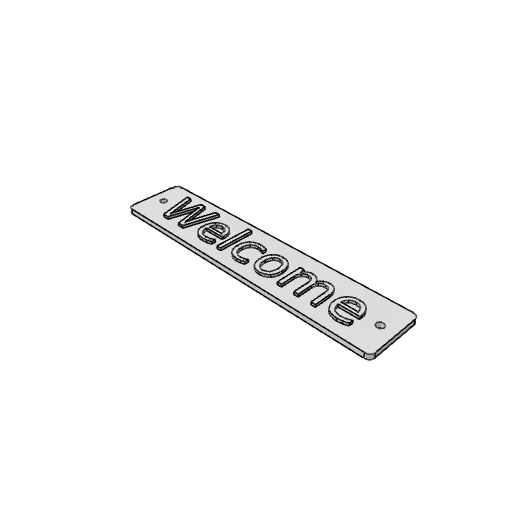 Name sign generator: the part as it comes