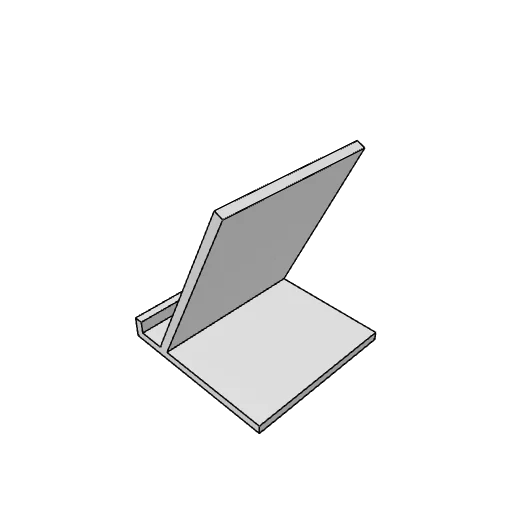 Phone stand generator: the part as it comes