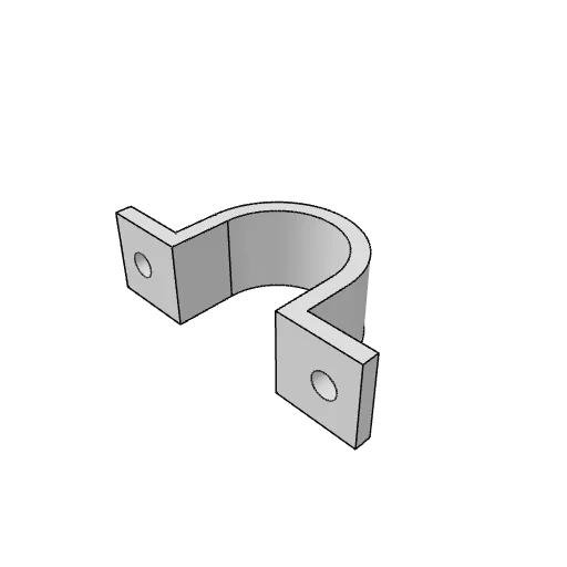 Pipe clamp generator: the part as it comes