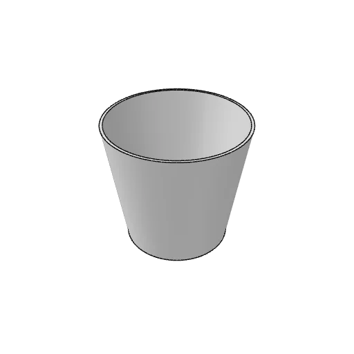 Plant pot generator: the part as it comes