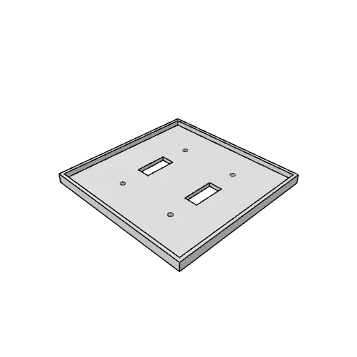 Light switch plate generator: the part as it comes